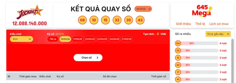 Mega 645 Tại Bin88 Cơ Hội Trúng Thưởng Jackpot Lớn Nhất Dành Cho Mọi Cược Thủ
