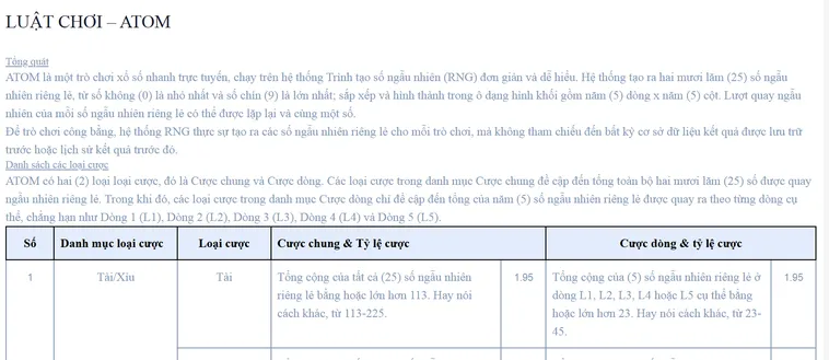 Trải Nghiệm Đỉnh Cao Khi Tham Gia Quay Số Atom Tại Bin88 Hấp Dẫn Nhất