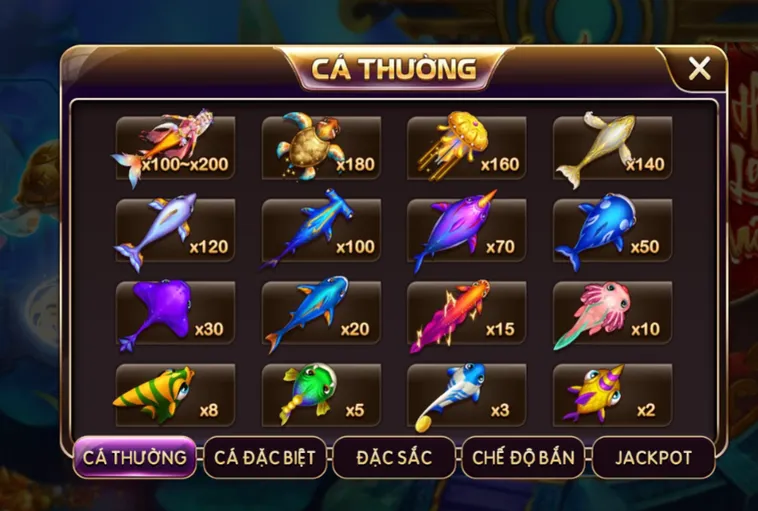 Các Loài Cá Đặc Biệt Tại Sảnh Bắn Cá Kho Báu Long Cung Tại Bin88 Siêu Phẩm Giải Trí Đỉnh Cao Nhất Hiện Nay