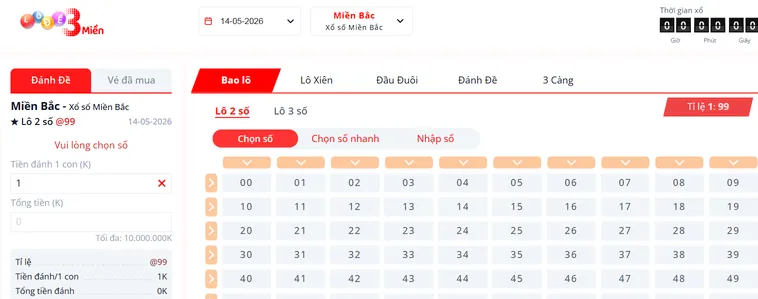 Lô Đề 3 Miền Tại Bin88 Cơ Hội Làm Giàu Cực Nhanh Cho Mọi Cược Thủ Việt Nam