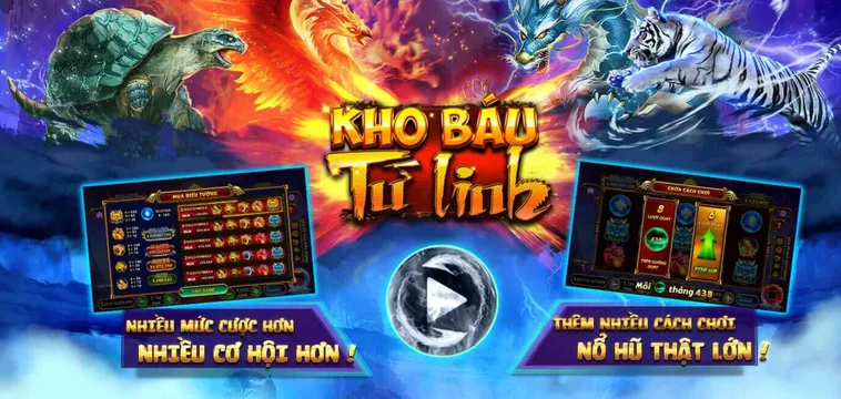 Trải Nghiệm Bắn Cá Tứ Linh Tại Bin88 Săn Lùng Kho Báu Linh Vật Huyền Thoại