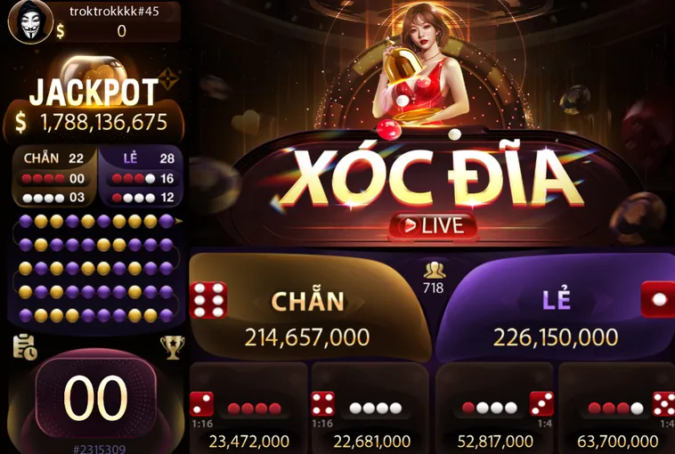 Xóc Đĩa Live Tại Bin88 Trải Nghiệm Cá Cược Trực Tuyến Đẳng Cấp Nhất